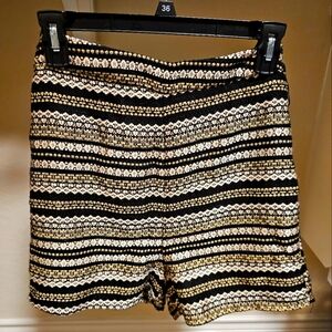 Sparkly Gold High-waisted Shorts size 8